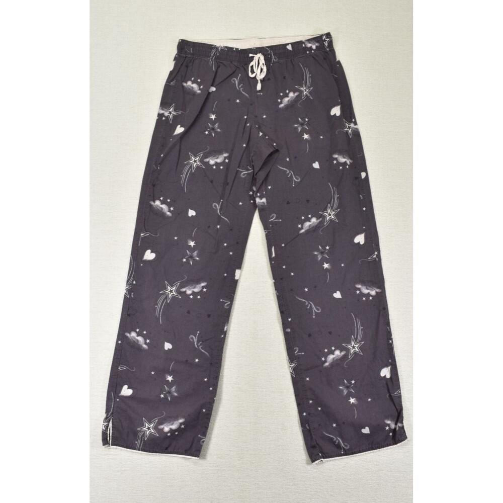 Victorias Secret Sleep Pants Womens XS Gray Celestial Stars Clouds Pajama Bottom